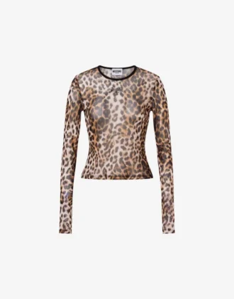 Printed mesh T-shirt