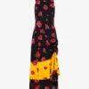Printed tulle dress