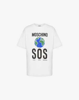 Printed organic cotton jersey T-shirt