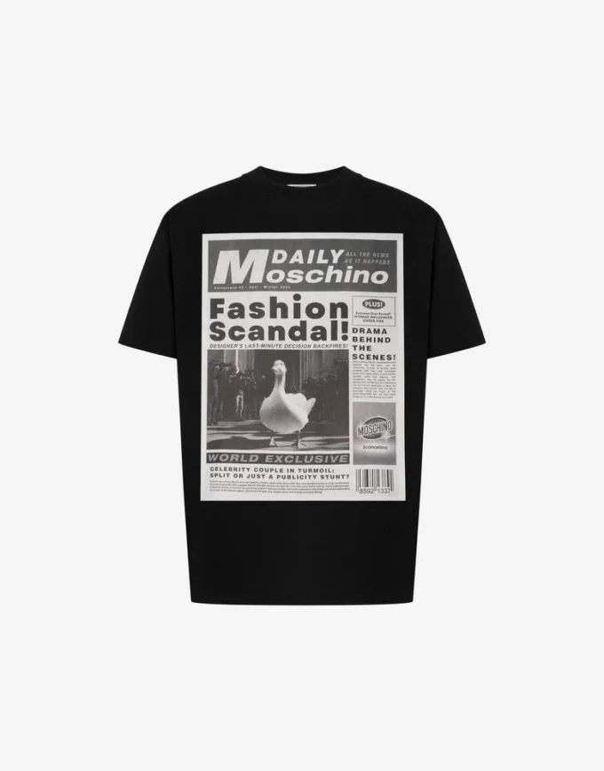 Printed organic cotton jersey T-shirt