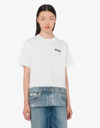 Printed organic cotton jersey T-shirt