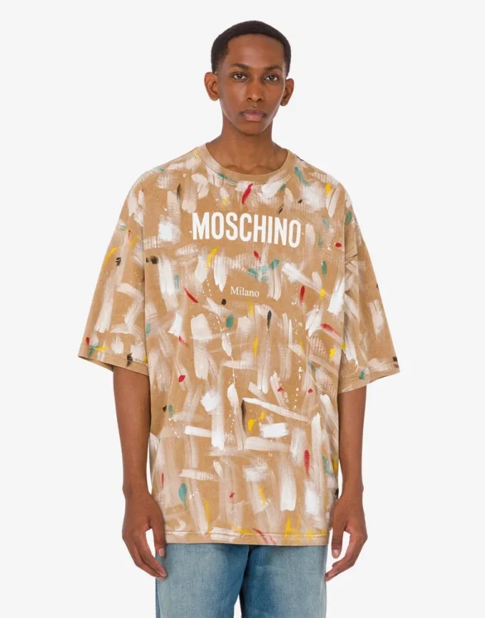 Printed organic cotton jersey T-shirt