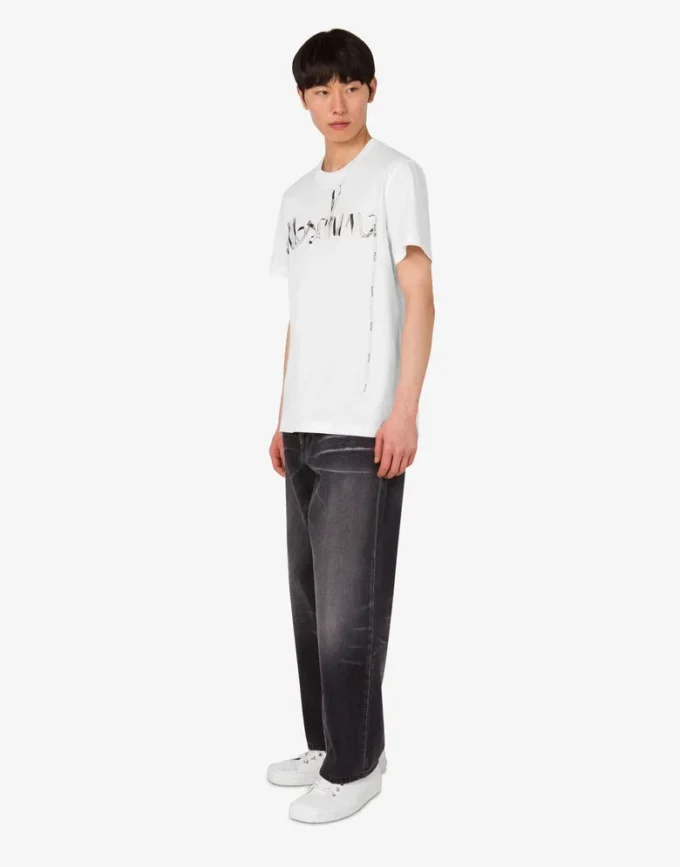 Printed organic cotton jersey T-shirt
