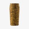 Printed stretch cotton gabardine skirt