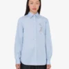 Printed stretch cotton poplin shirt