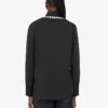 Printed stretch cotton poplin shirt