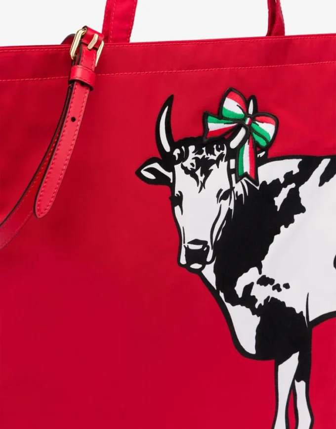 Printed tote Archive Cow