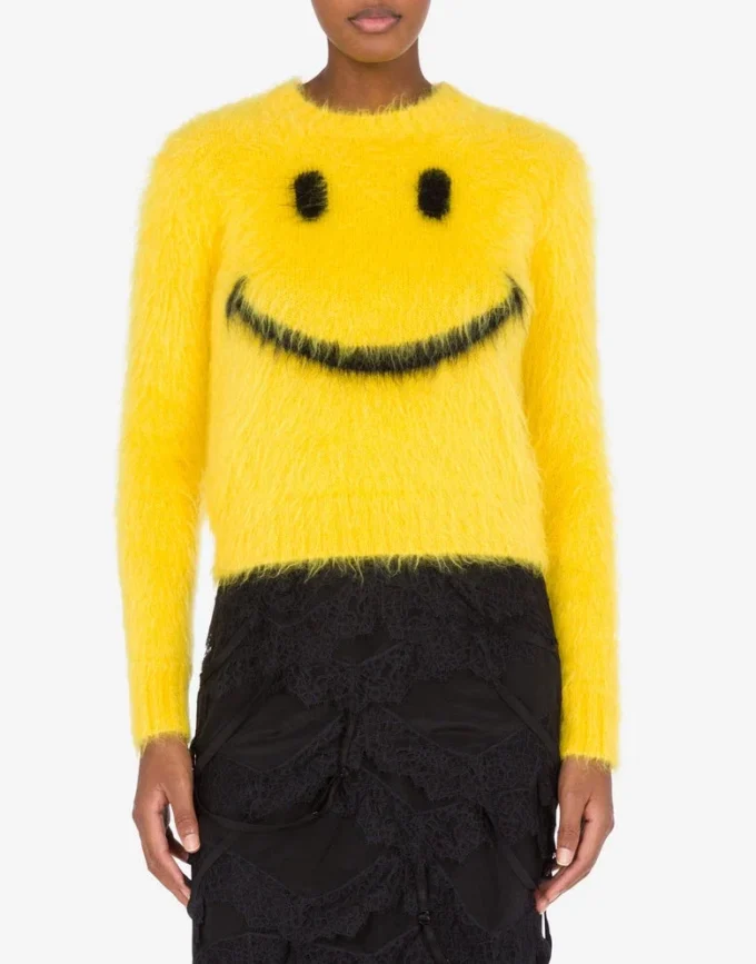 Pullover in brushed mohair Smiley