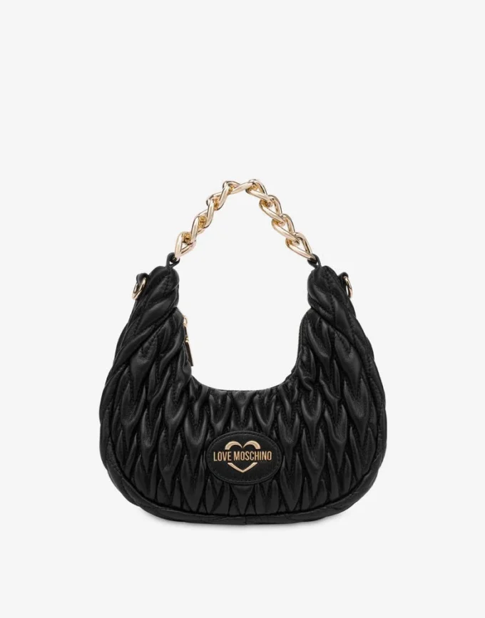 Quilted hobo bag