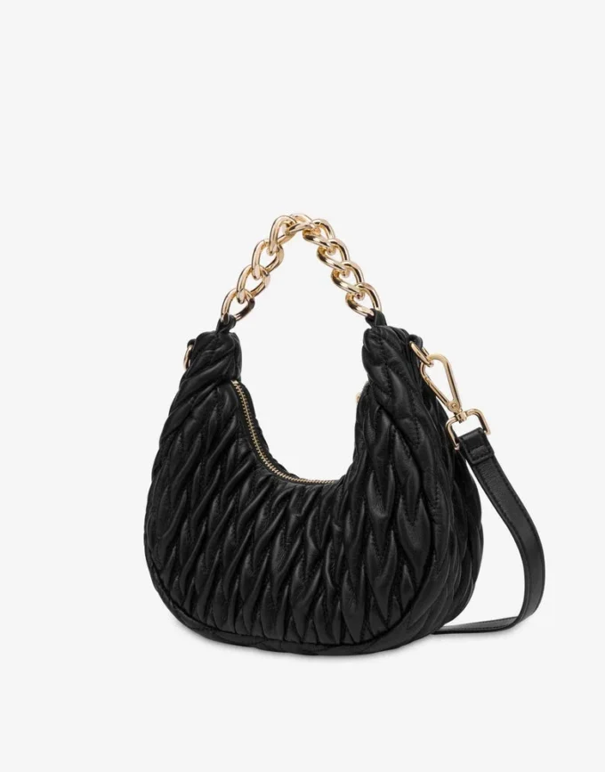 Quilted hobo bag