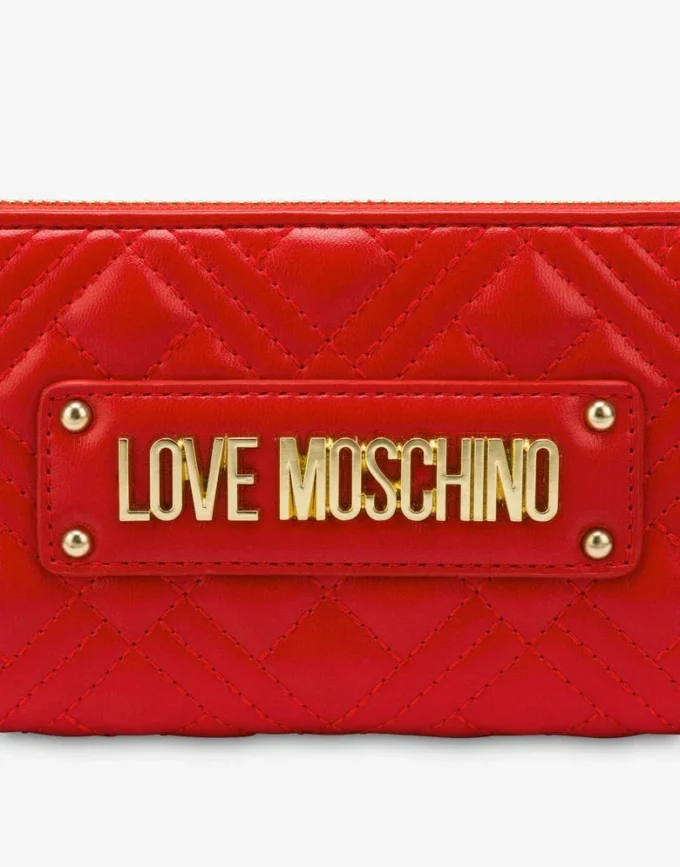 Quilted zip-around wallet
