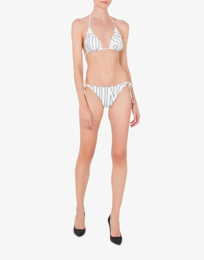 Rubber Logo Triangle Bikini Top