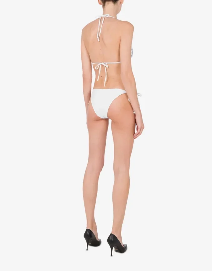 Rubber Logo Triangle Bikini Top
