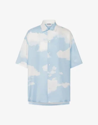 Silk twill shirt Archive Clouds