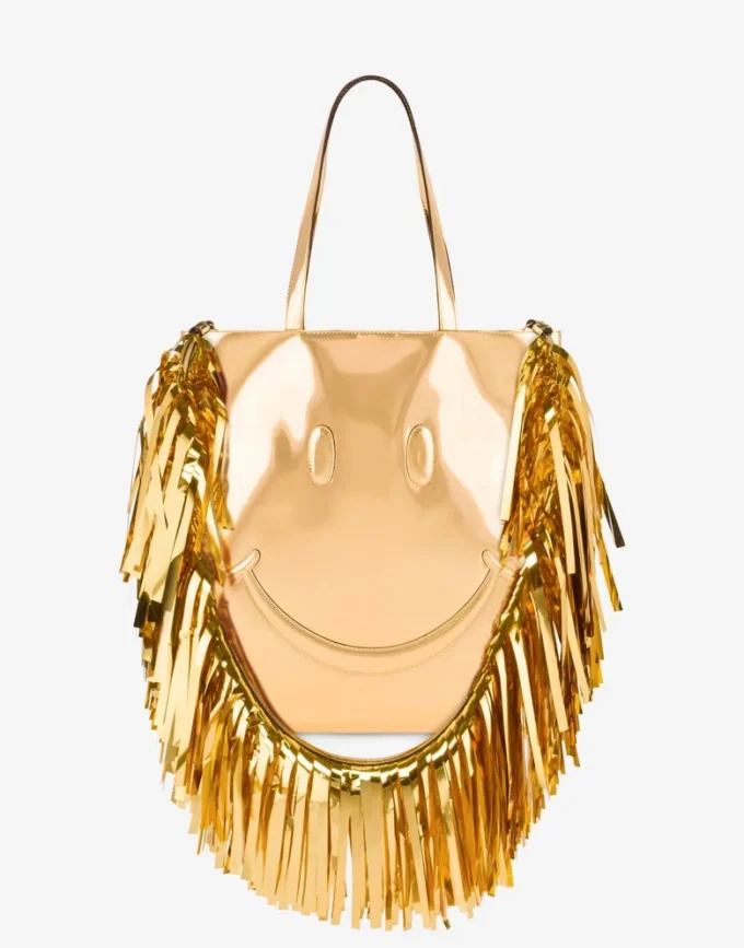 Smiley® mirror effect tote