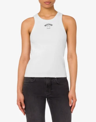 Stretch cotton tank top