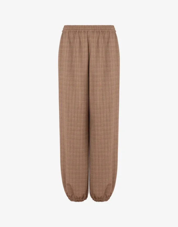 Stretch wool blend cloth pants