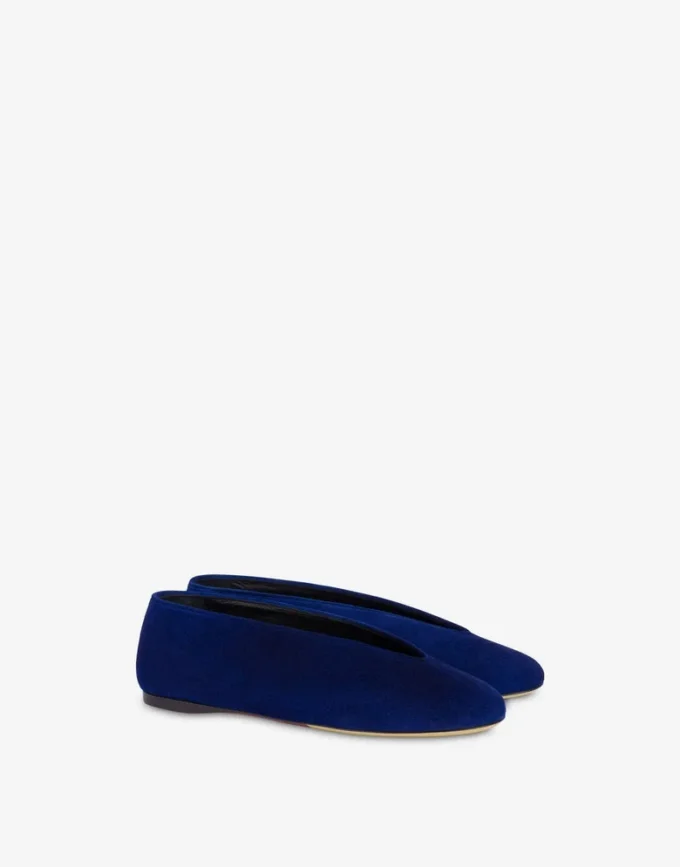Suede ballet flats