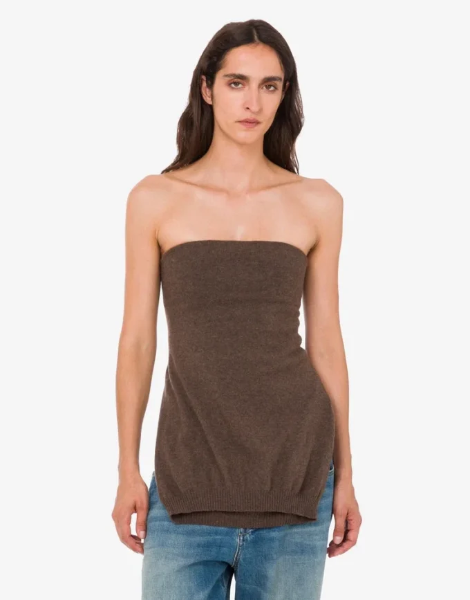 Wool and cashmere blend top