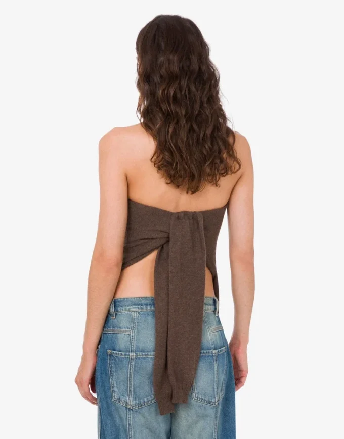 Wool and cashmere blend top