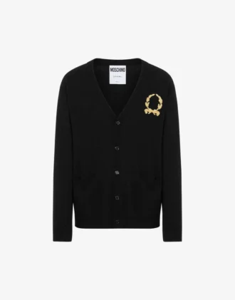 Wool and Cashmere Cardigan Laurel Crown Embroidery Wool and Cashmere Cardigan Laurel Crown Embroidery