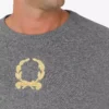 Wool and Cashmere Pullover Laurel Crown Embroidery