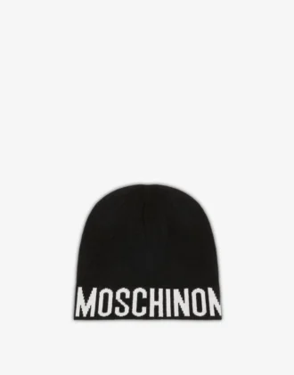 Wool-blend hat with logo