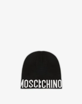 Wool-blend hat with logo