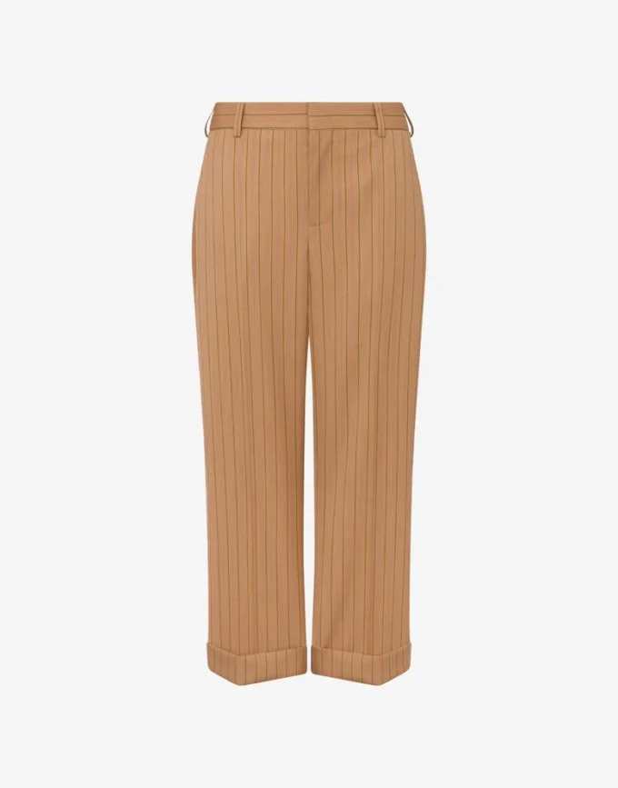Wool crop pants