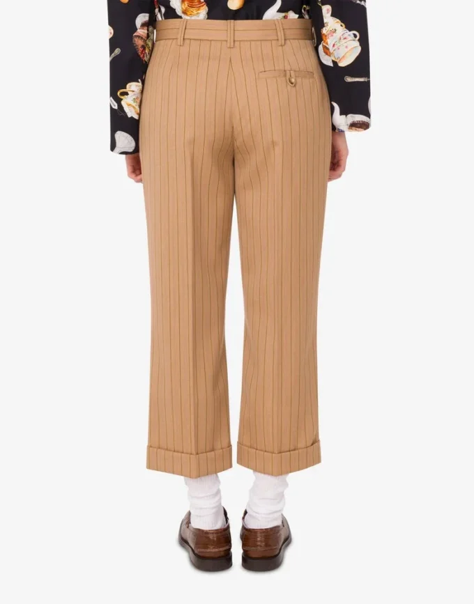 Wool crop pants
