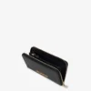 Zip-around wallet with lettering logo
