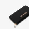 Zip-around wallet with lettering logo